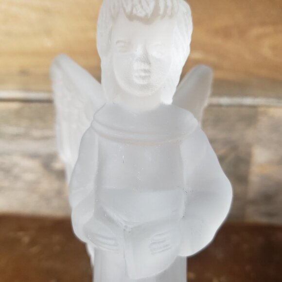 Frosted glass Angel figurine with Song Book by Carolina Designs Ltd. - Picture 5 of 6